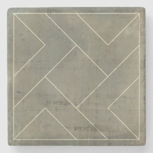 Abstraktes Konzept mit geometrischen Formen Steinuntersetzer