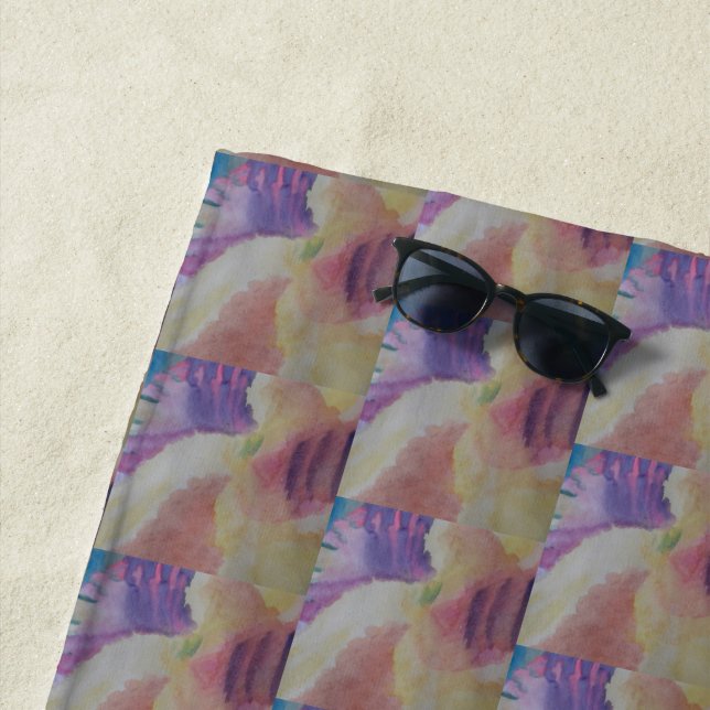 Abstraktes Korallenriff Strandtuch (Beispiel)