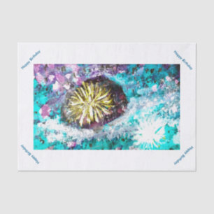 Abstraktes Korallenriff - Urchin Seebad Seidenpapier