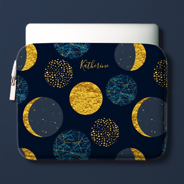 Abstraktes kosmisches Muster Personalisiert Laptopschutzhülle (Von Creator hochgeladen)