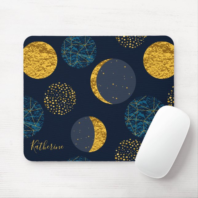 Abstraktes kosmisches Muster Personalisiert Mousepad (Mit Mouse)