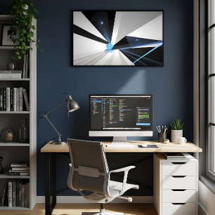 Abstraktes kosmisches Portal Poster