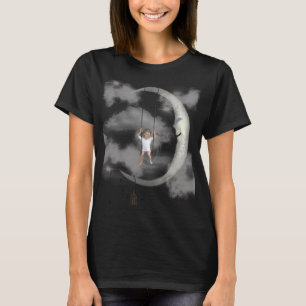 Abstraktes Kosmisches Wirbel T-Shirt für Damen - Ä
