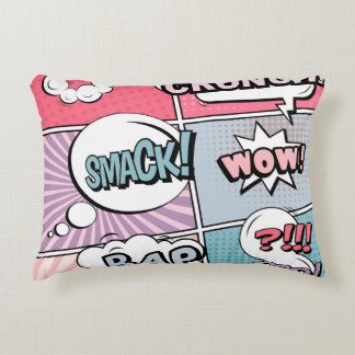Abstraktes kreatives Konzept Comic Pop Art Blank Dekokissen