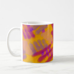 Abstraktes kreatives zeichn. Hintergrund der Farbe Kaffeetasse
