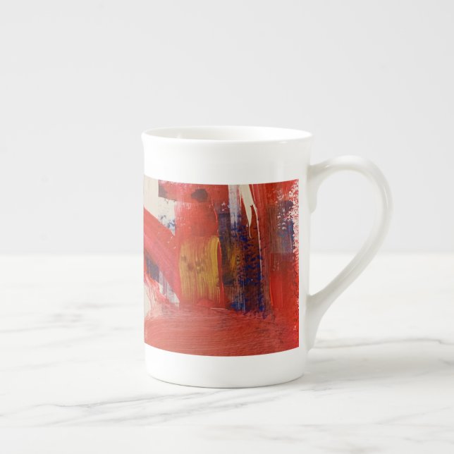 Abstraktes Kunst-Mug Prozellantasse (Rechts)