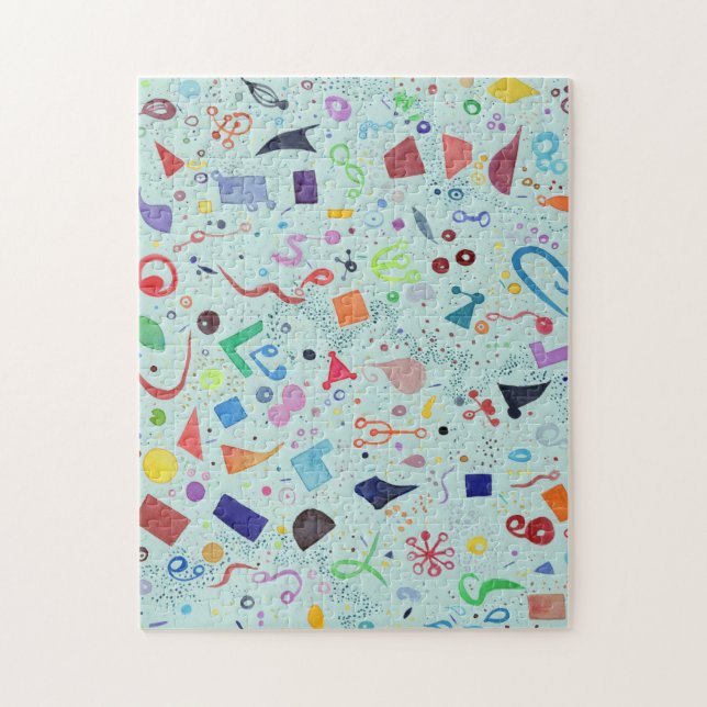 Abstraktes Kunst-Puzzlespiel (Vertikal)