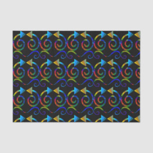 Abstraktes Kunst-Seidenpapier Seidenpapier