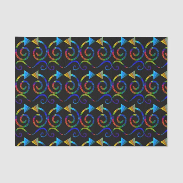 Abstraktes Kunst-Seidenpapier Seidenpapier (Vorderseite)