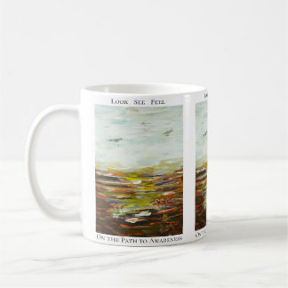Abstraktes Kunst Tasse – „Auf dem Weg zur Bewussth