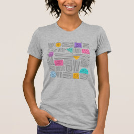 Abstraktes Kunst Unikates Authentisches Design T-S T-Shirt
