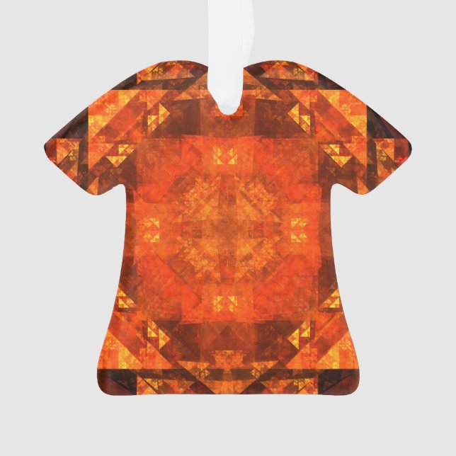 Abstraktes kunstakryllisches Shirt segnen Ornament (Vorderseite)