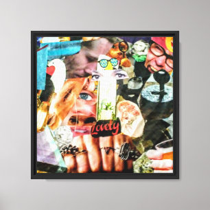 Abstraktes Kunstbild auf gedehntem Leinwanddruck
