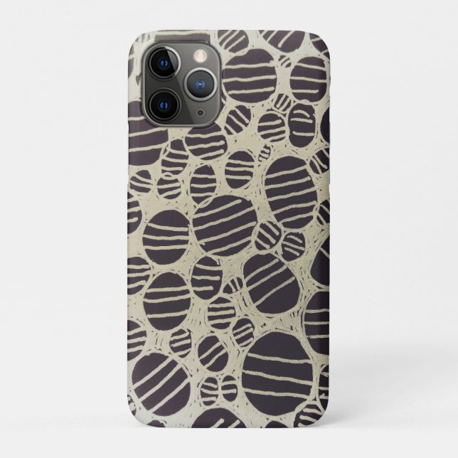 Abstraktes Kunstdesign in Schwarzweiß Case-Mate iPhone Hülle (Rückseite)