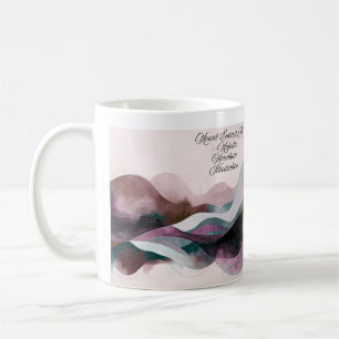 Abstraktes Kunstdesign Modern Minimalistisch Kaffeetasse