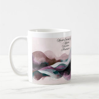 Abstraktes Kunstdesign | Modern Minimalistisch Kaffeetasse