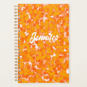 Abstraktes Kunstdesign Oranges Laub Planer