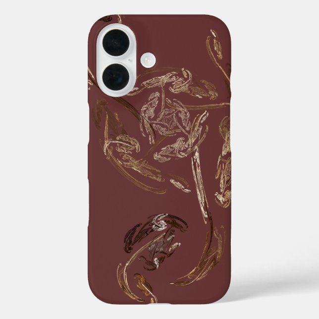 abstraktes Kunstgehäuse iPhone 16 Hülle (Rückseite)
