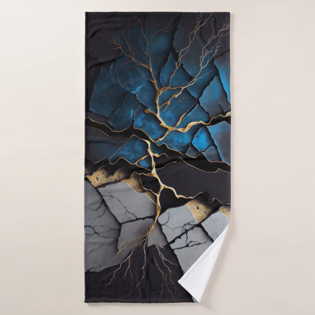 Abstraktes Kunsthandtuch Badehandtuch (Badehandtuch)