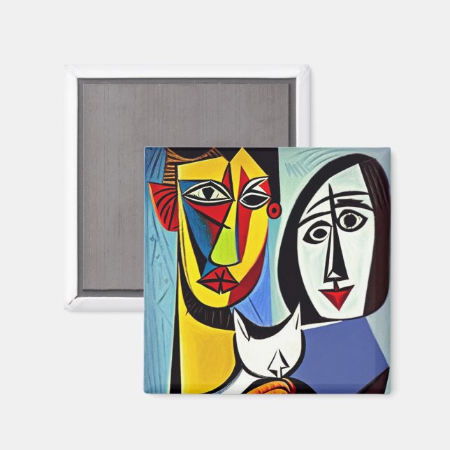Abstraktes Kunstmagnet Magnet (Vorderseite/Rückseite)