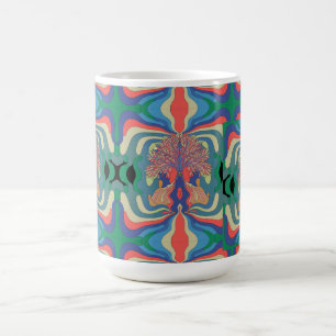 Abstraktes Kunstmuster 15 oz.Kaffee Tasse