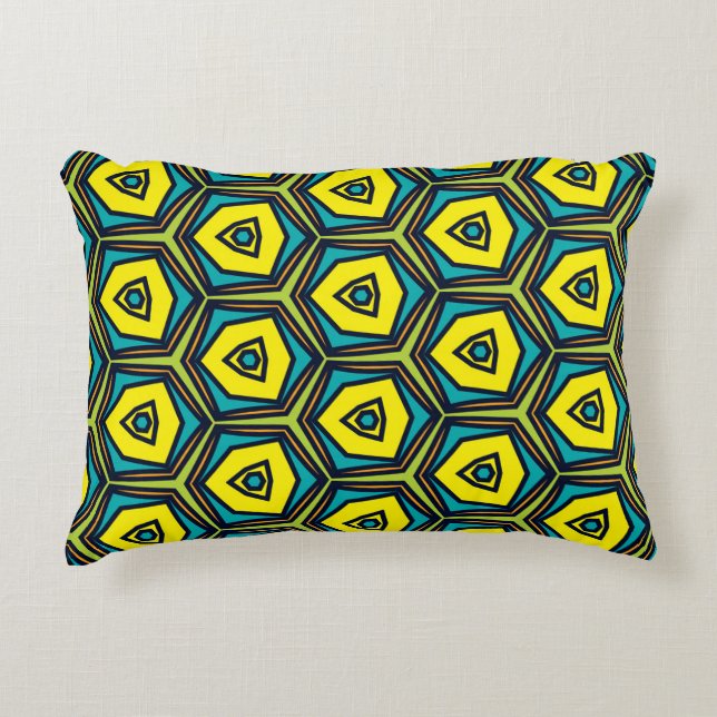 Abstraktes Kunstmuster Akzent Pillow Dekokissen (Vorderseite)