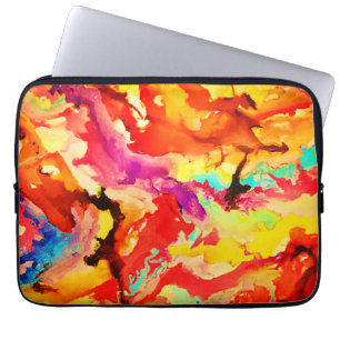 Abstraktes Kunstmuster Laptopschutzhülle