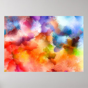 Abstraktes Kunstmuster. Moderne Hand zeichnend Poster