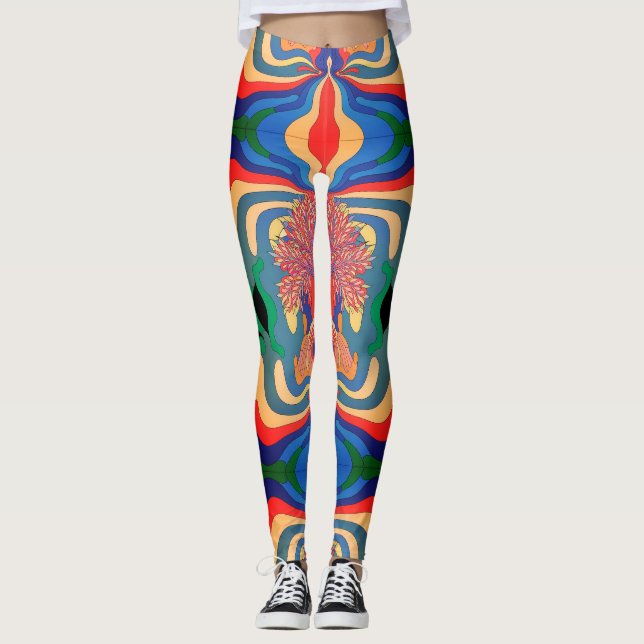 Abstraktes Kunstmuster - Multiprint-Leggings Leggings (Vorderseite)