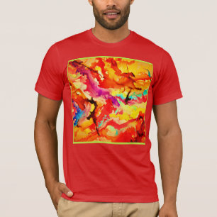 Abstraktes Kunstmuster T-Shirt