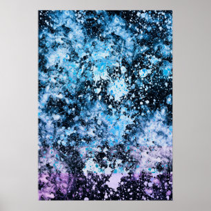 Abstraktes Kunstposter, gefroren Poster