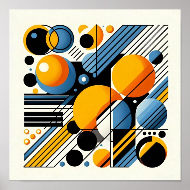 Abstraktes Kunstposter Poster (Vorne)