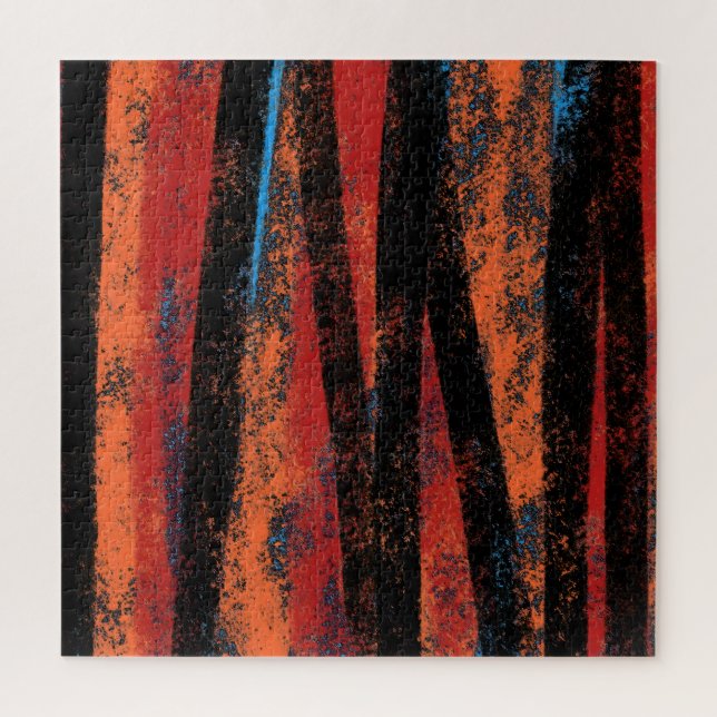 Abstraktes Kunstquadrat-Puzzle (Vertikal)