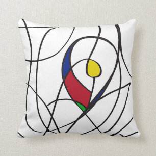 Abstraktes Kunstthrow-Kissen Kissen