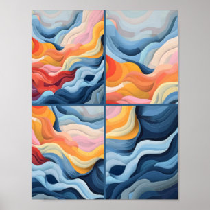Abstraktes Landschaft 2 Poster