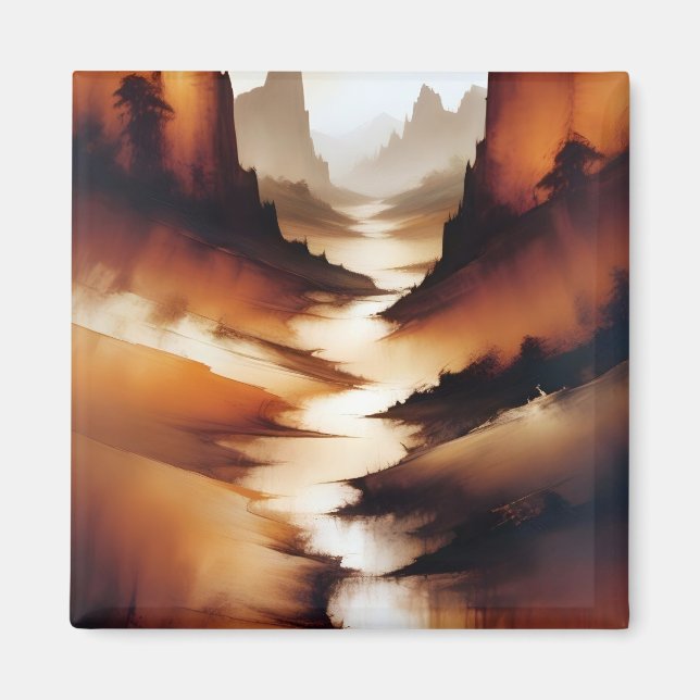 Abstraktes Landschaftsplaner Hintergrundbilder Kun Magnet (Vorne)