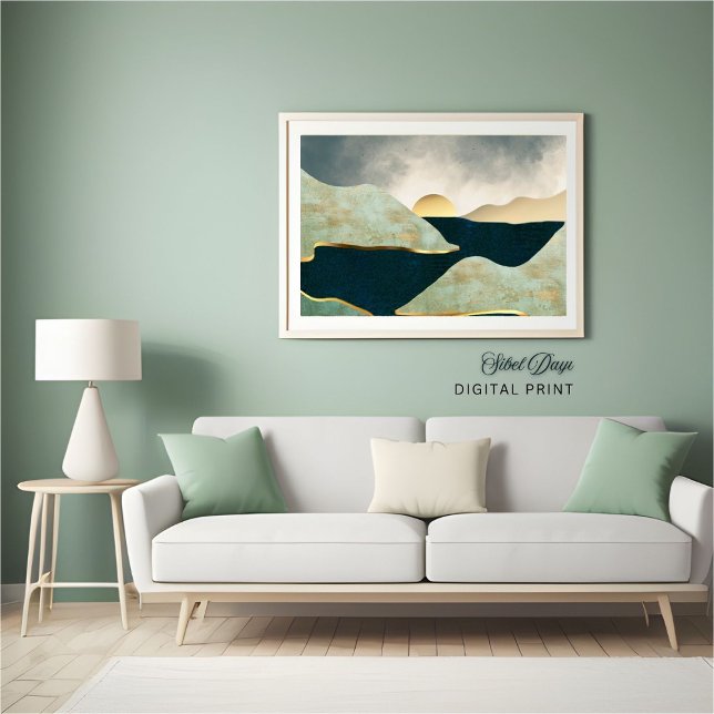 Abstraktes Landschaftspopster Poster (Von Creator hochgeladen)