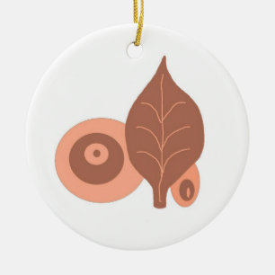 Abstraktes Leadesign Keramikornament
