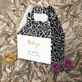 Abstraktes Leaf-Muster-Bevorzugungsbox Geschenkschachtel