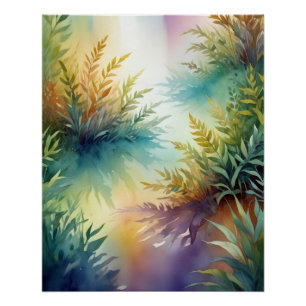 Abstraktes Leaf Poster Hintergrundbild Baumkunst