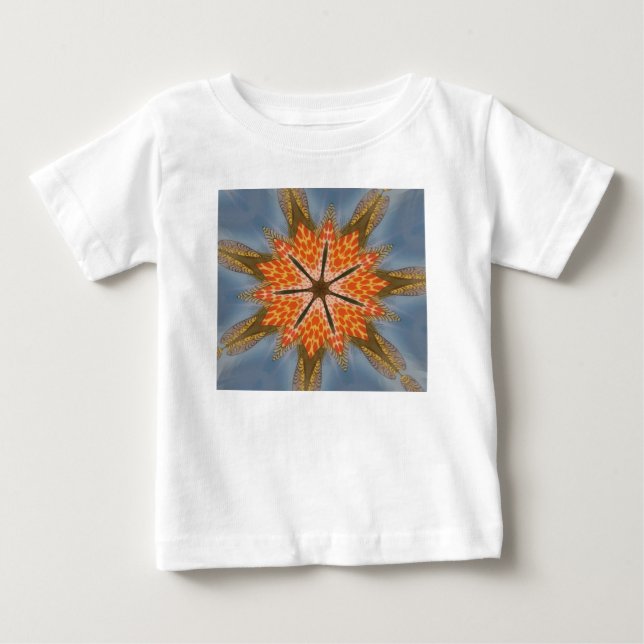 Abstraktes Leopardenmuster: Kaleidoskop-Effekt Baby T-shirt (Vorderseite)