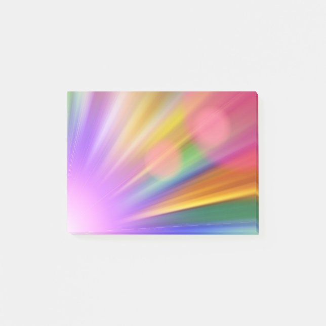 Abstraktes Licht Post-it Klebezettel (Vorderseite)