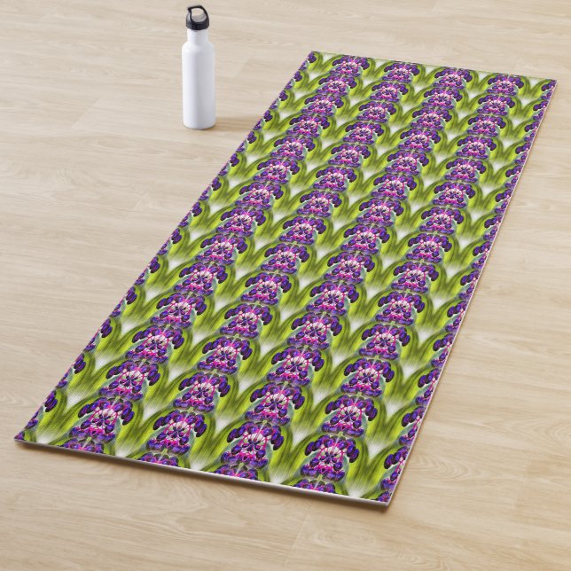 Abstraktes Lila Berries Design Yogamatte (Beispiel)