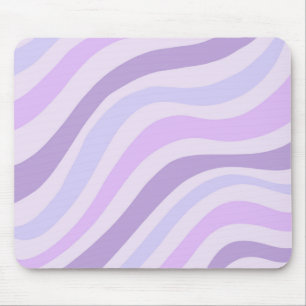 Abstraktes lila blaues grooviges Streifen-Flüssigk Mousepad