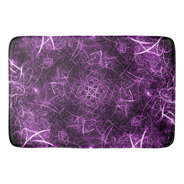 Abstraktes Lila Fraktal_Badewanne Mat_Badezimmer D Badematte (Vorderseite)