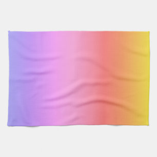 Abstraktes, lila-rosa-orange-ombre-Design Geschirrtuch