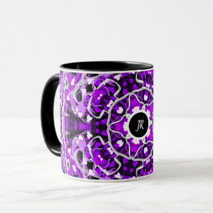 Abstraktes lila tasse