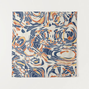 Abstraktes Line Geo, topographisch nahtlos Muster. Wandteppich