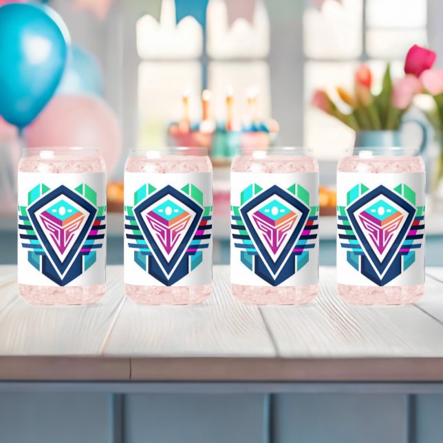 Abstraktes Logo-Design für Sets aus Glas einzigart (Insitu (Baby Party))