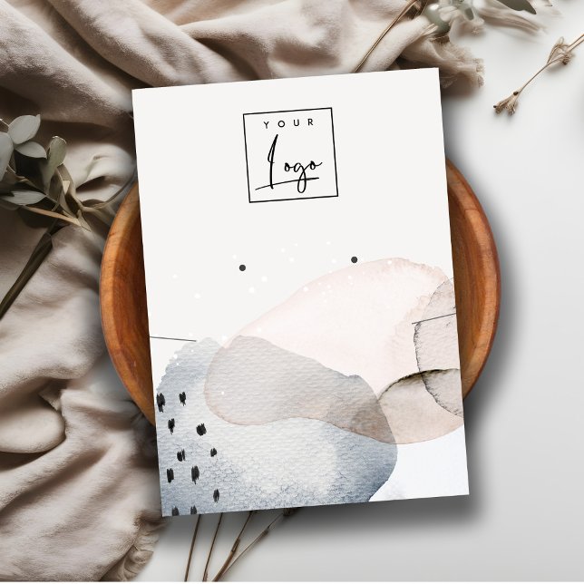 Abstraktes Logo-Display für die Wasserfarbenkette Visitenkarte (Von Creator hochgeladen)